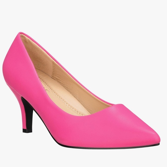 Shoes - ILLUDE Flamingo Pink Pointed Toe Pumps – Assorted Sizes